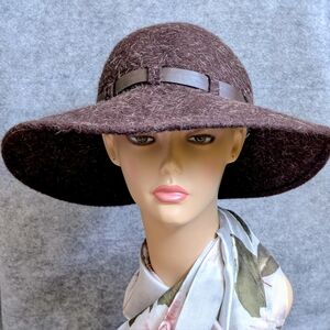 Nine West Chocolate Floppy Hat